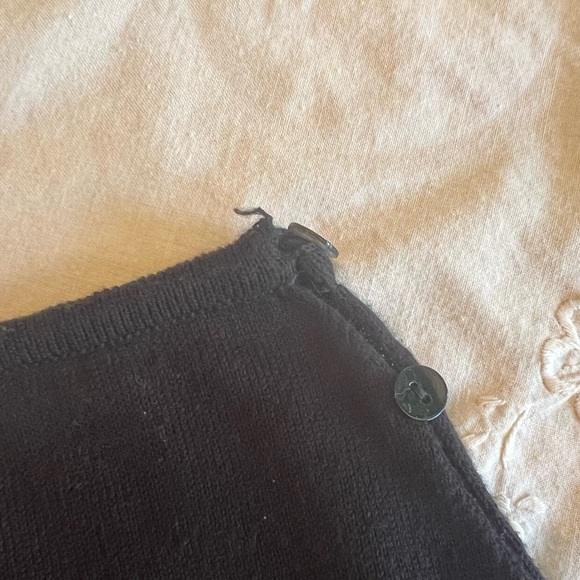 Amlul Soft Knit Mini Skirt with Buttons Down Side - Picture 9 of 9